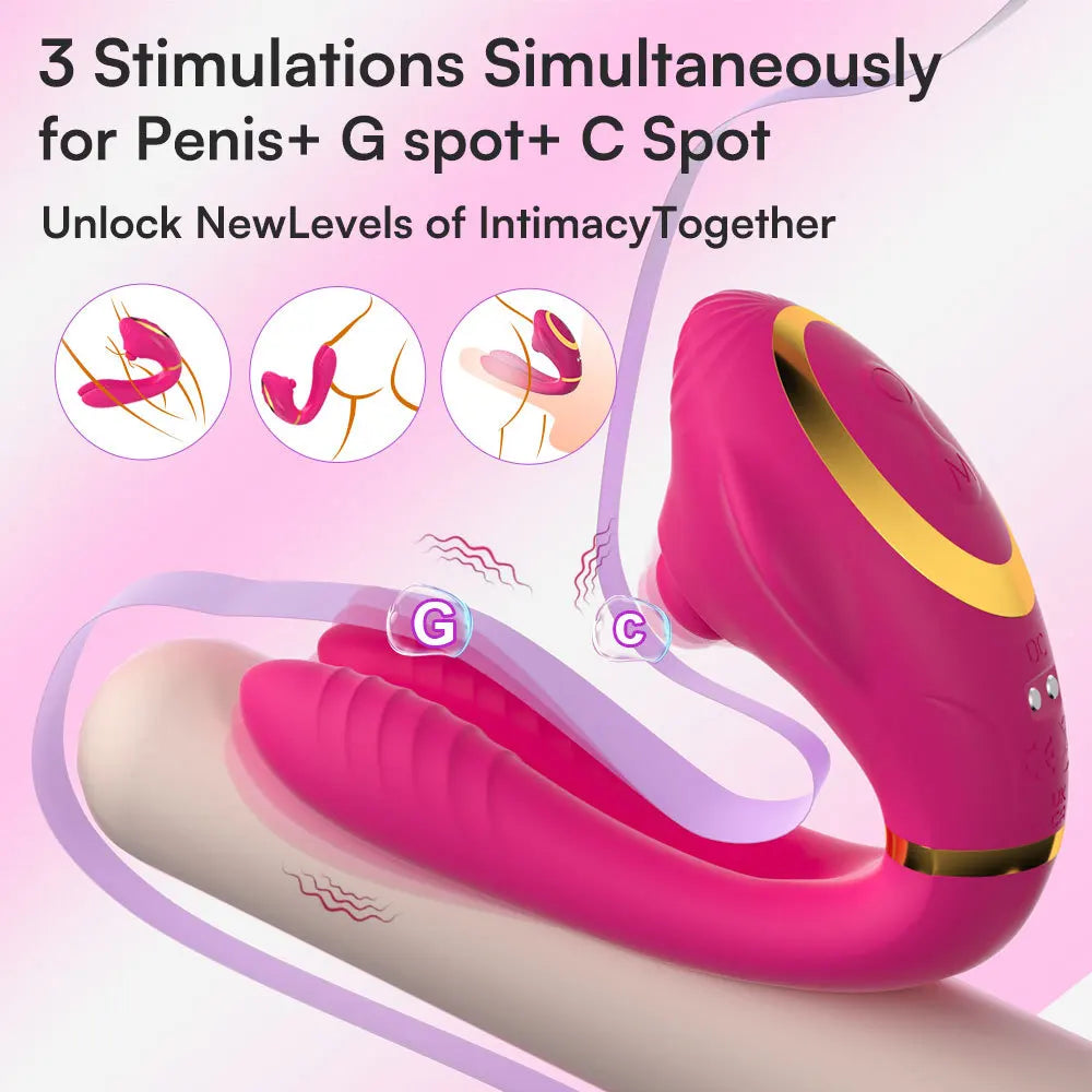APP Vibrator Double Beat Double Vibration Vaginal Massager Clitoral Stimulator Multi-frequency Conversion Adult Woman Sex Toy