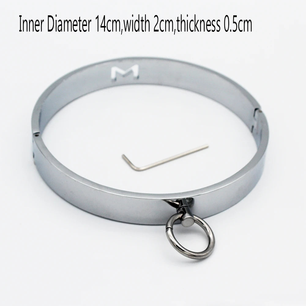 Metal Steel Ankle Wrist Cuff Handcuffs Restraints Slave BDSM Bondage Intimate Adult Game Sex Shop for Couples Sex Products