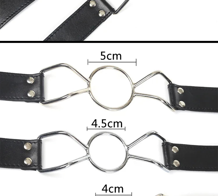 Open Mouth Gag BDSM Bondage Restraints Breathable Ring Harness Strap Fetish Sex Toys For Couples Oral Gags Cosplay Adult Games
