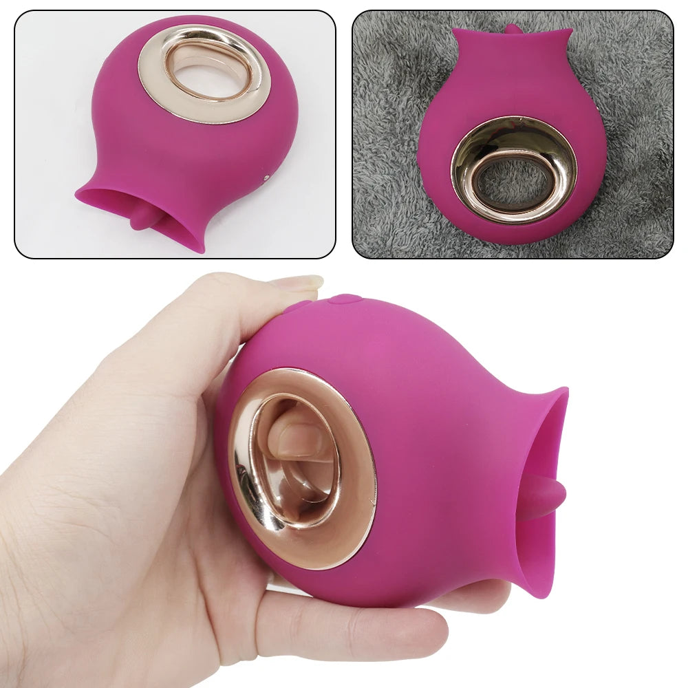 Vibrator for Women G-Spot Licking Dildo Clit Nipple Stimulator Oral Tongue Pussy Vagina Sex Toys for Women Female Masturbation