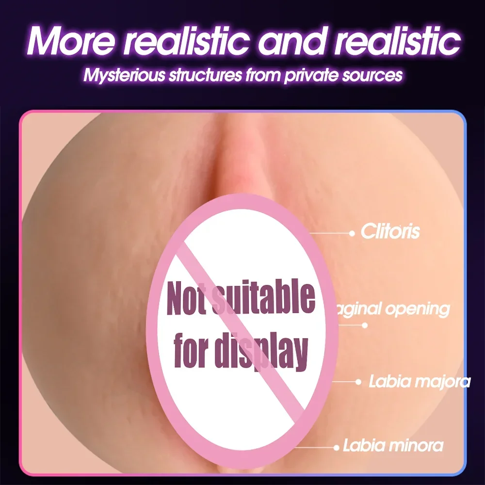 Realistic Rubber Vagina  Soft Pocket  Pussy Deep Throat  Male Masturbator Cup Adult Supplies Sexy Toys for Man JoinJJtoy