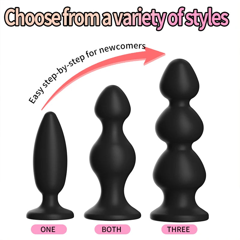 Silicone Anal Plug For Women Anal Vaginal Expander Bottom with colored diamonds Sex Toy Adults Games Couple Tool Erotic Products