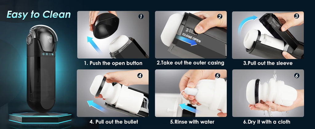 Male Masturbator Mens Sex Toys - Penis Pump Sex Toy for Men, APP Control Adult Toys Pocket Pussy 3D Male Stroker, Visual Blowjob
