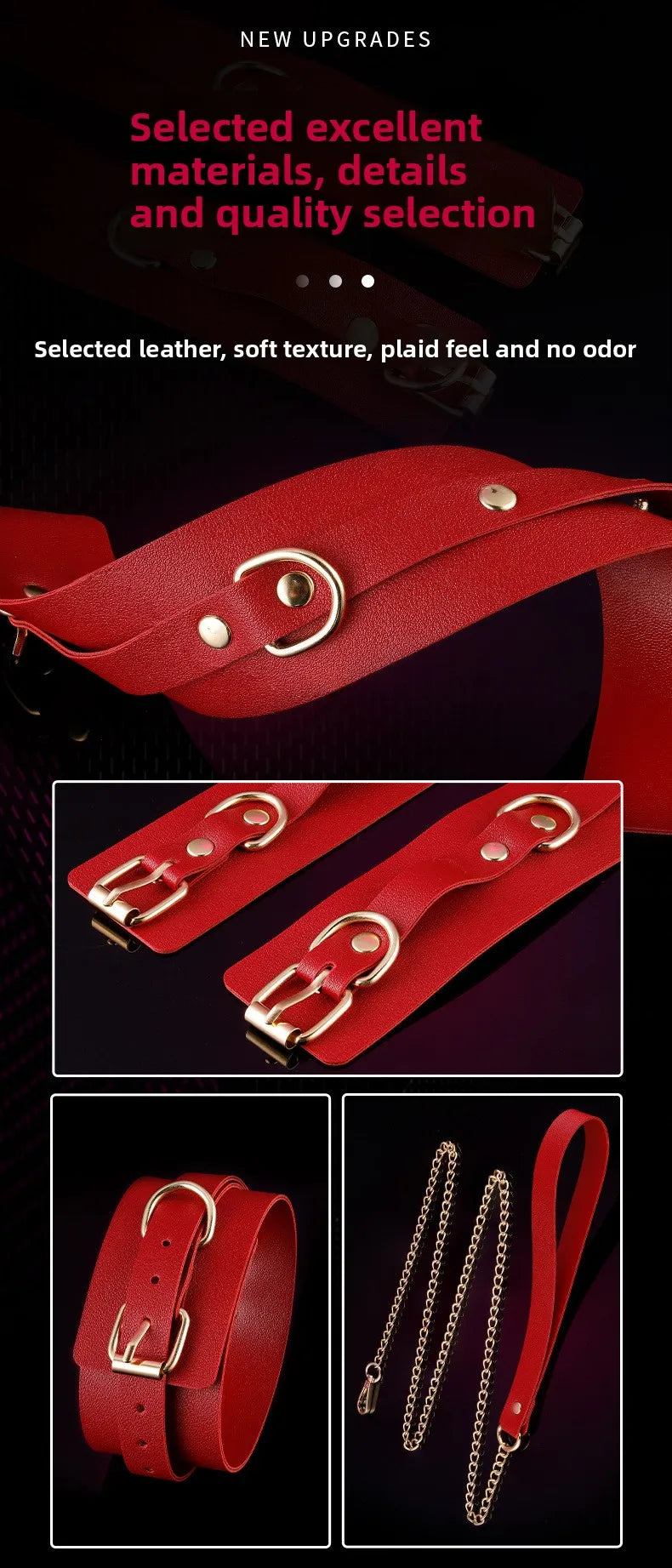BDSM Bondage Restraints Electric Shock Set Mouth Gag Handcuffs Ankle Cuffs Collar Eyepatch Whip Bondage Ties Kits SexToy