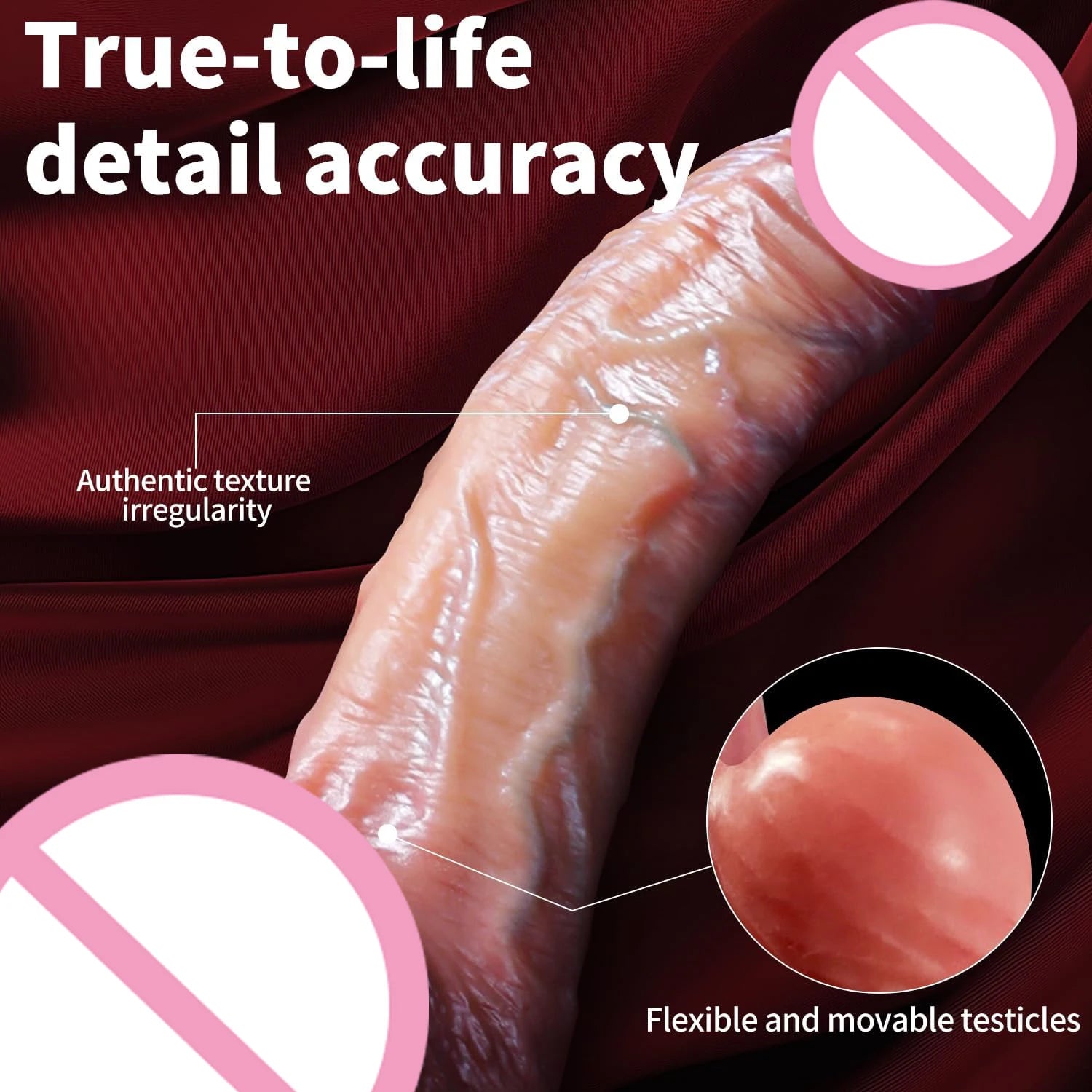 Realistic Dildos for Women Skin Sliding Foreskin Testicles Dildo Anal Vaginal Stimulation Strap on Big Penis Sex Toys for Woman