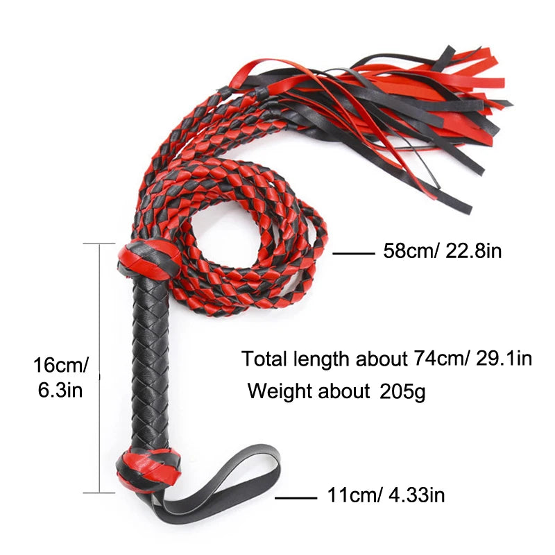 8 Braids Slave Bdsm Whip Sex Toys for Womans Couples Adult Games Bdsm Spanking Flogger Whip Bondage Restraints Leather Whips