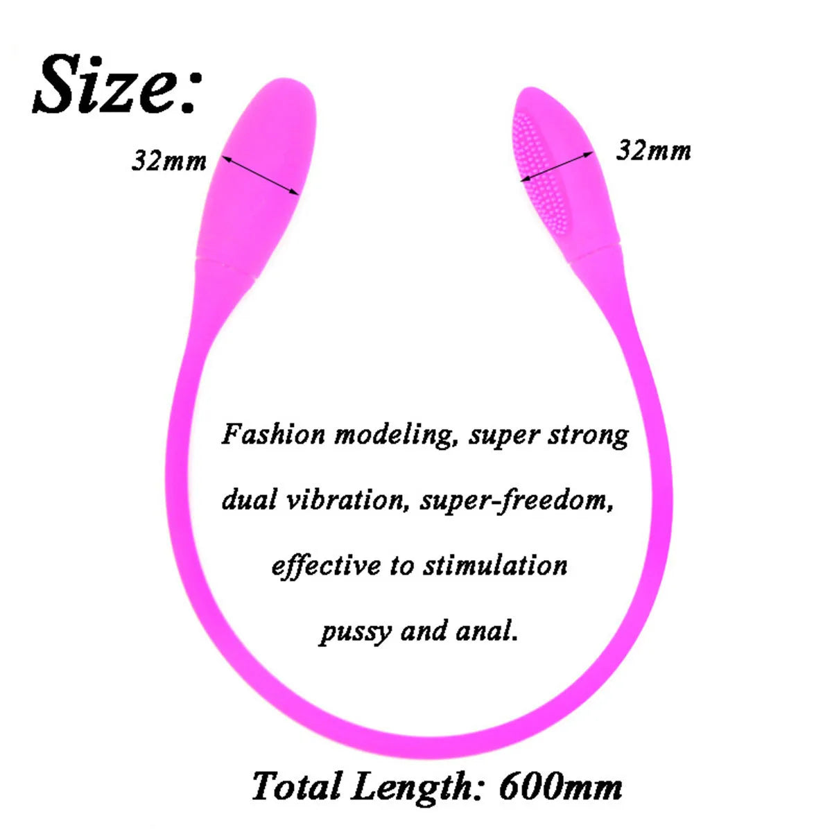 Double-headed Sex Toys for Women Vagina Clitoris Stimulate Vibrator Couple Resonance Masturbator Adult Toys Female Erotic Sextoy