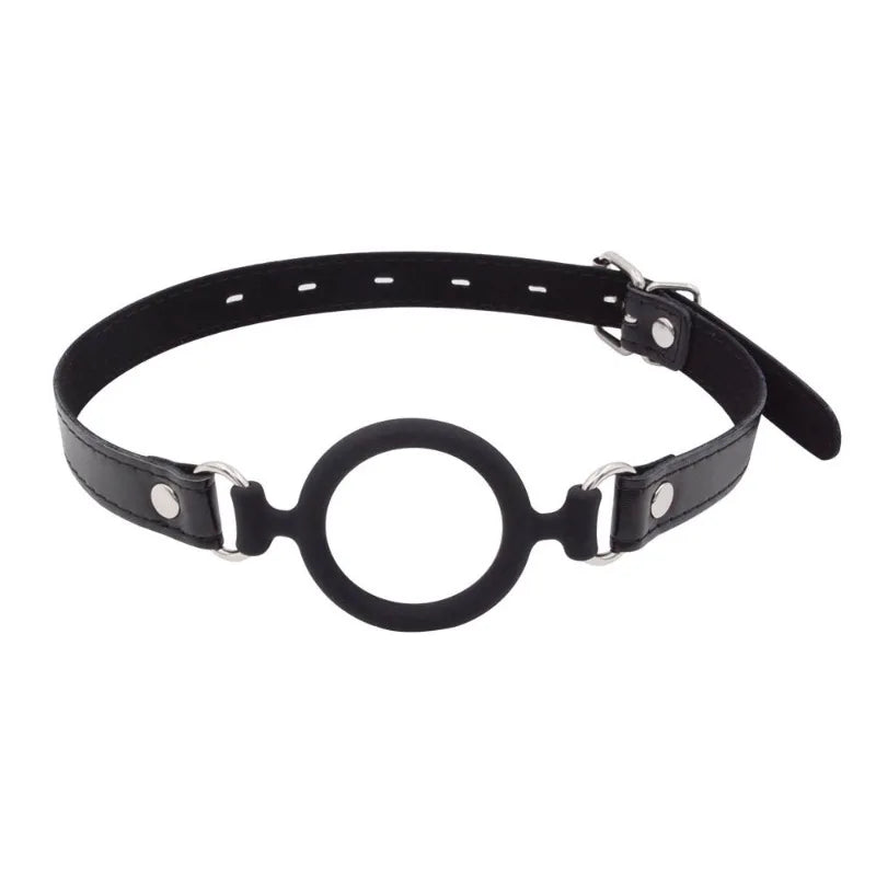 Silicone Ring Gag Mouth Restraint SM Toy for Couples Open Mouth Training Oral Play Fetish Bondage Adult Toy for Men and Women
