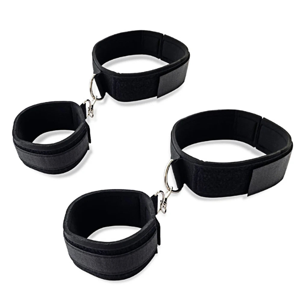 BDSM Adult SM Sex Restraint Handcuffs Slave Tools Bdsm Sexy Wrist To Ankle Cuffs Open Leg Hand Toys Bondage For Couples 18+