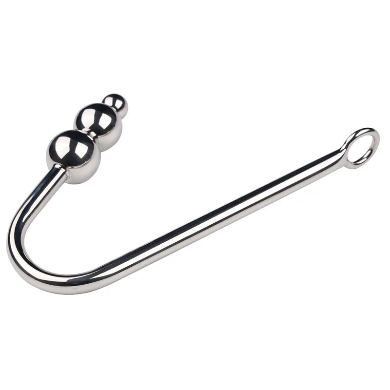 Anal Hook with 3 Balls Metal Anal Dilator Kit, Butt Plug Fetish Bondage Hook Adult Sex Toys & Games Anal Hook for Wom
