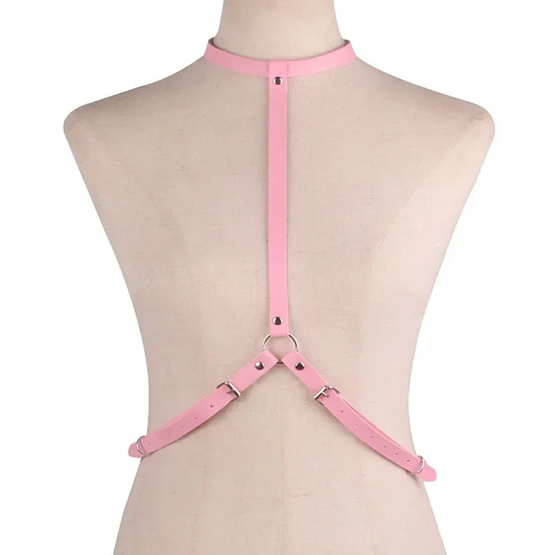 Adult Sexy Underwear BDSM Leather Bondage Lingerie Buttocks Erotic Leg Harness Suspenders Handcuffs Garter Strap For Women Men