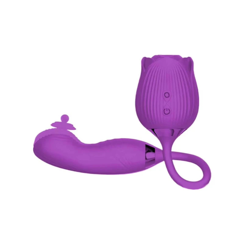 Licking Vibrator for Women Clitoral Nipple Stimulator Massager Thrusting Dildo 2 in 1 Sex Toy for Women Adult Sex Products