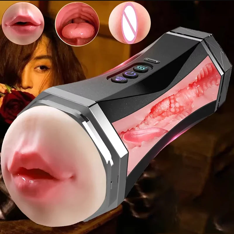 Automatic Sucking Male Mastubator Blowjob Masturbation Equipment Machine Sex Toys Adult Goods for Men Man Masturbators Cup