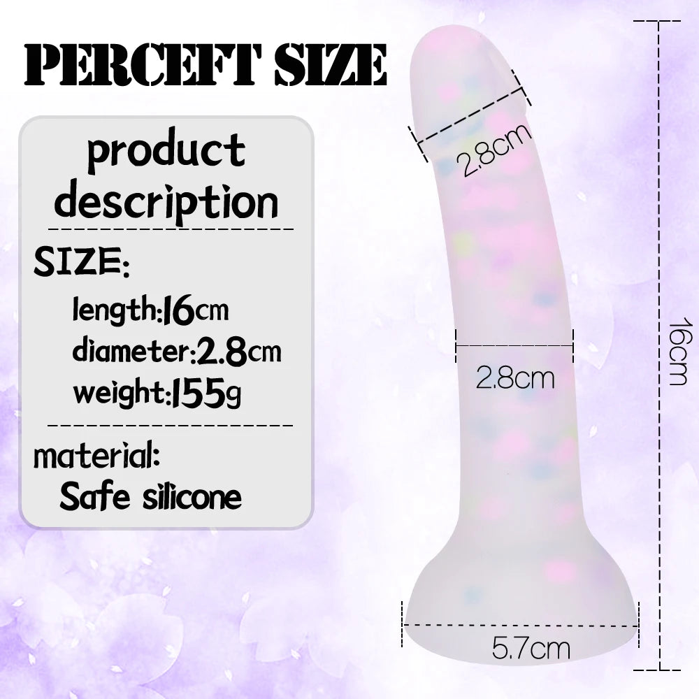 Realistic Luminous Dildo Powerful suction cup Adult games Huge Penis Big dick Female Masturbation Device Erotic Sex Toys for Cou