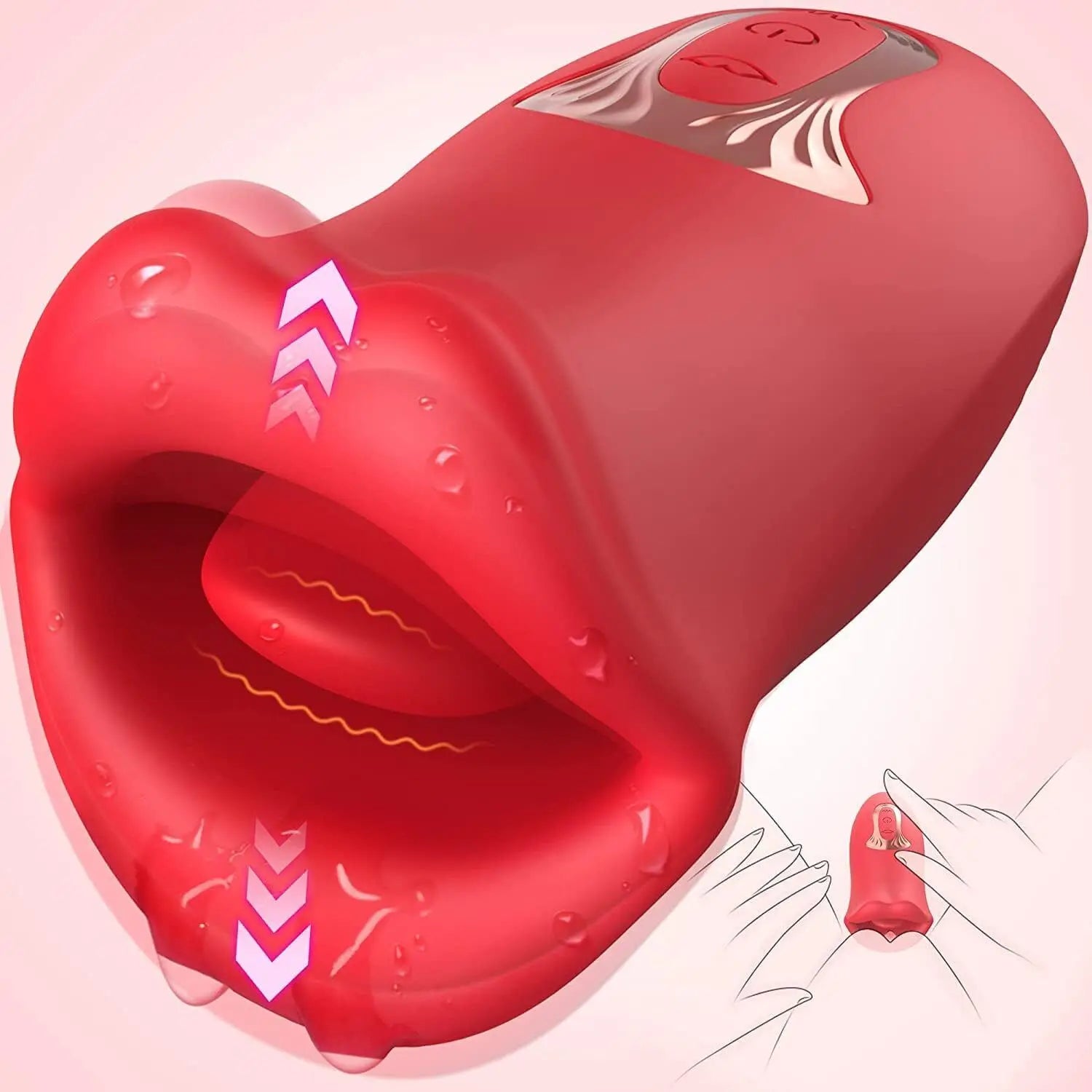 Adult Toys Tongue Licking Vibrator Clitoris Stimulator Dildo Vibrator Masturbation Tools Women Vagina Vibration Adult Supplies