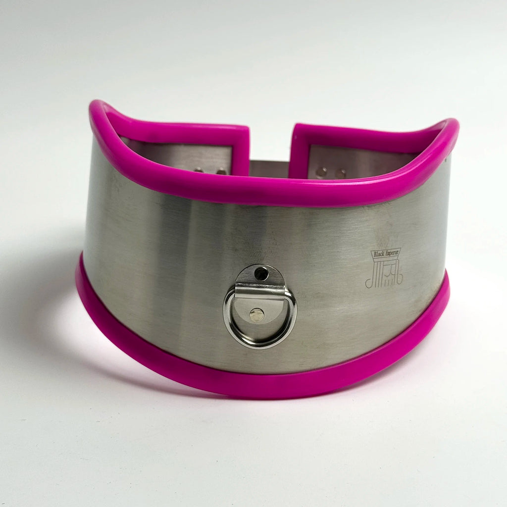 LILUPLAY New Stainless Steel Neck Collar Bdsm Bondage Lockable Chastity Belts Fetish Dog Collar Neck Harness Collar Sex Toys