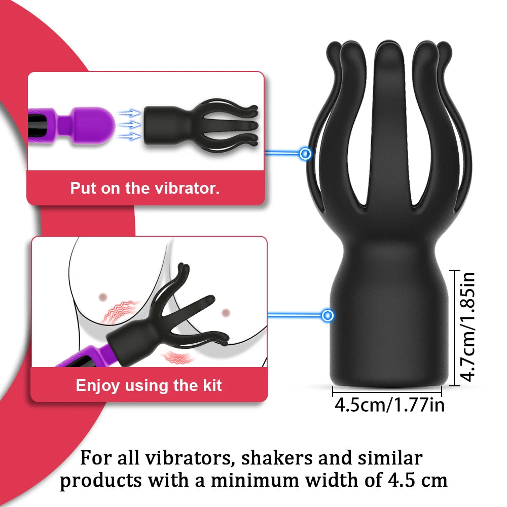 Silicone Powerful AV Vibrator, Female Nipple Clitoris G-spot Stimulation Masturbator, Couples Adult Sexy Sex Toys, Sex Toys 18+