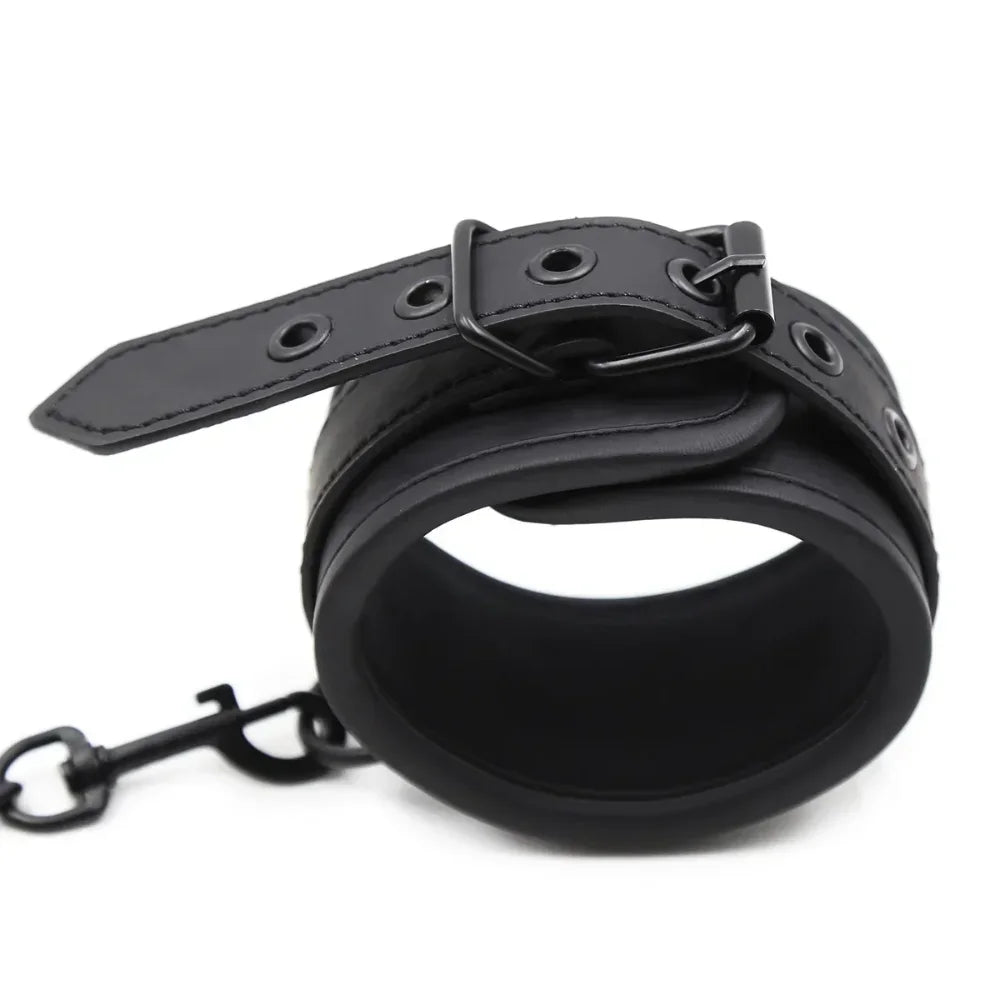 BDSM Sex Handcuffs Restraints Open Leg Ankle Cuffs SM Bondage Harness Bed Bandage Straps Slave Sex Toy Erotic Accessories Kits