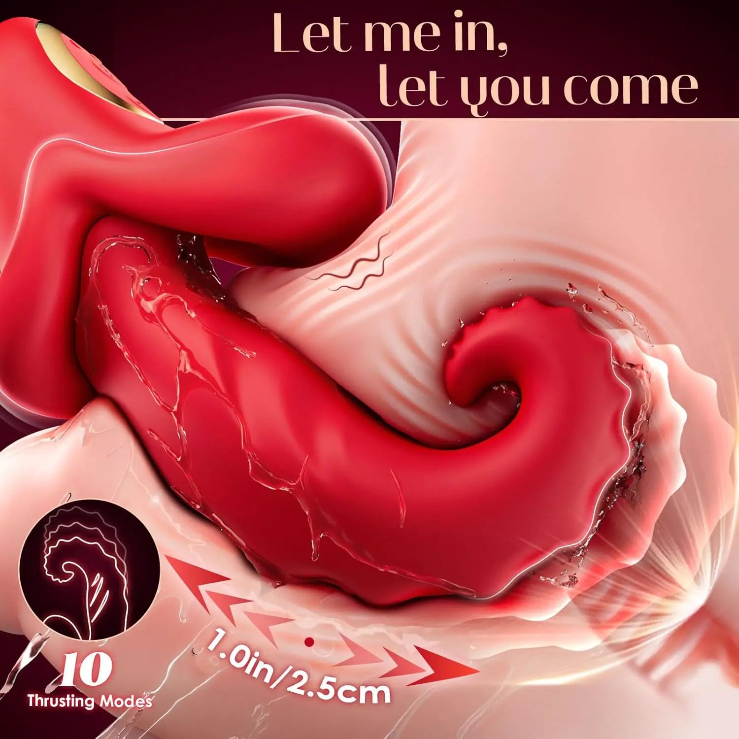 Vibrator Adult Sex Rose Toy for Women Tongue G Spot Clit Stimulator Thrusting Vibration Pleasure Tools for Female Couples