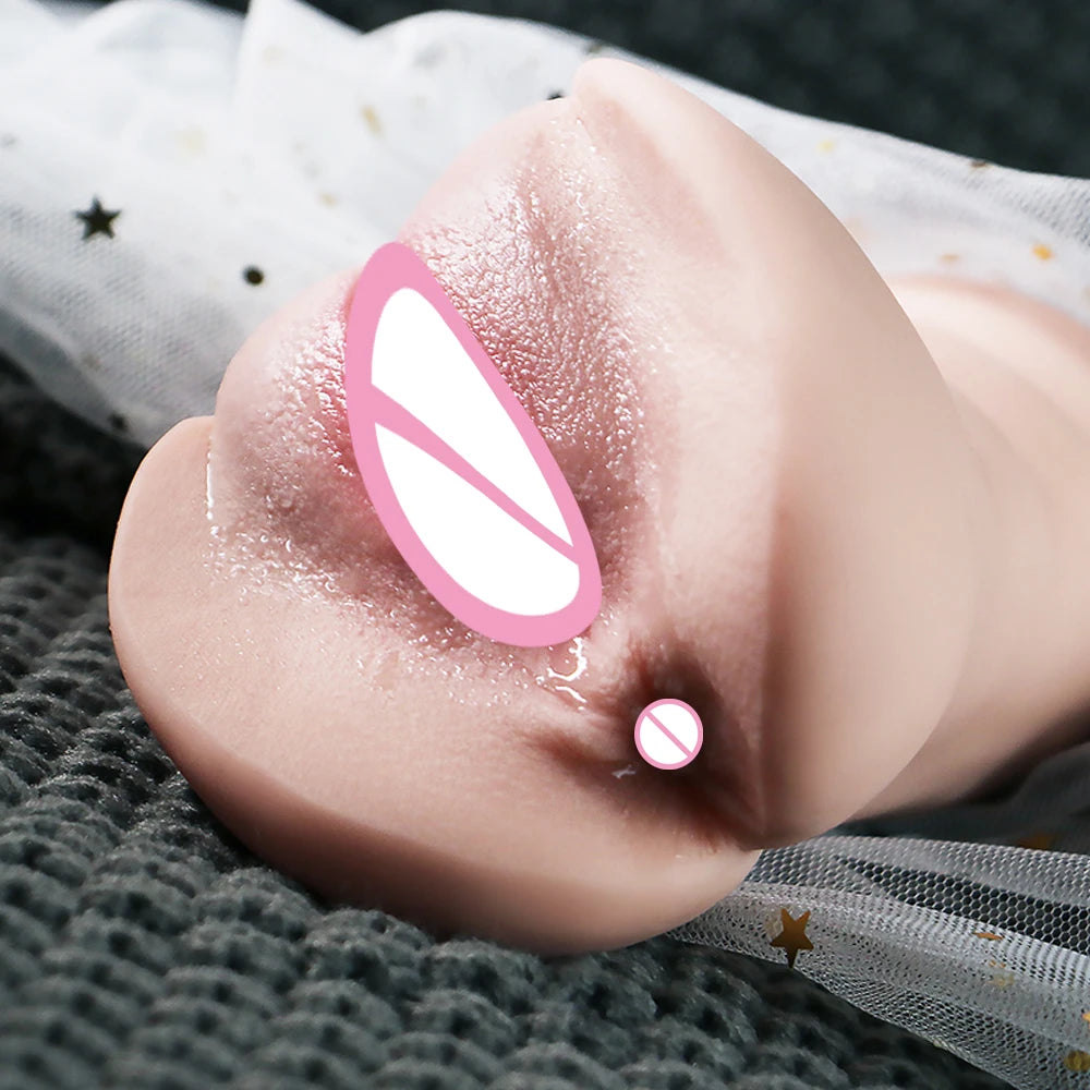 Sex Toys 3D Rubber Vagina Real Pocket Pussy Anal Sex Toys Artificial Vagina Adult Toys For Men Sex Shop Vagina Sex for Men