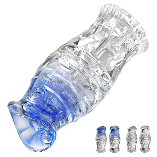 Adults Masturbation Cup Masturbators Double Head Vagina Realistic Pocket Pussy for Penis Endurance Exercise Vacuum Sex Toys 18+