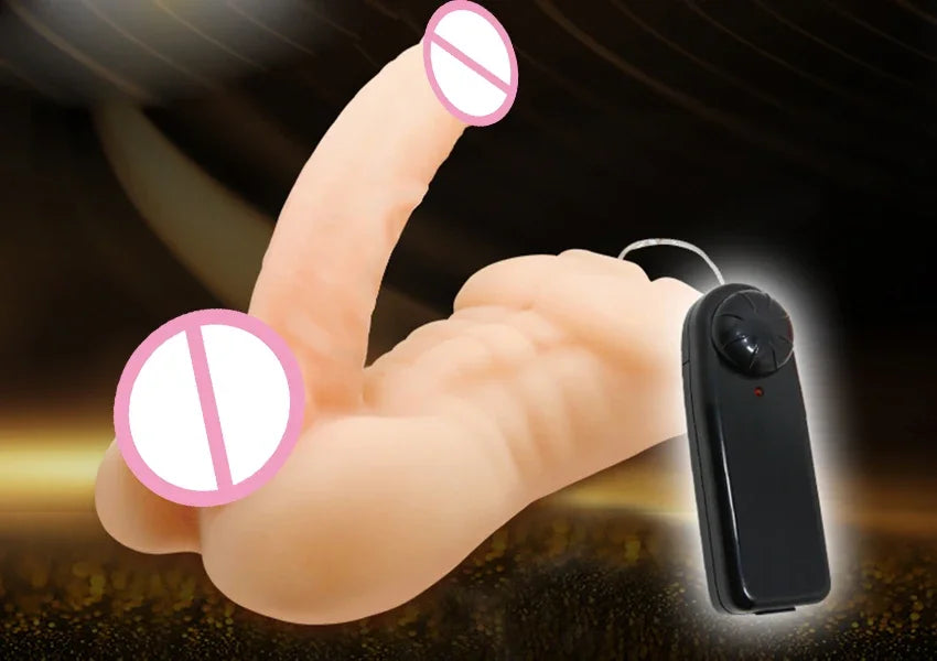 Soft Skin Realistic Penis Sexy Female Vibrating Masturbator Dildo Male Torso Sexsual Love Doll Sex Toys for Women Men 18 Adult