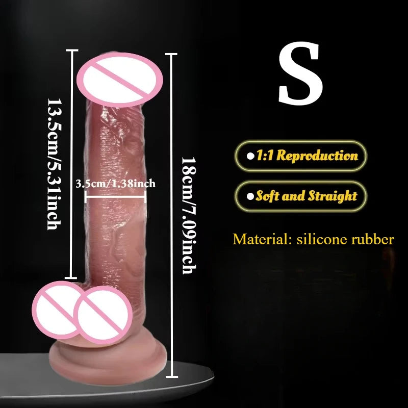Realistic Dildo Skin Feeling Adult Sex Toys for Women Big Penis with Suction Cup Female Masturbator Anal Sex Product Anal Dildos