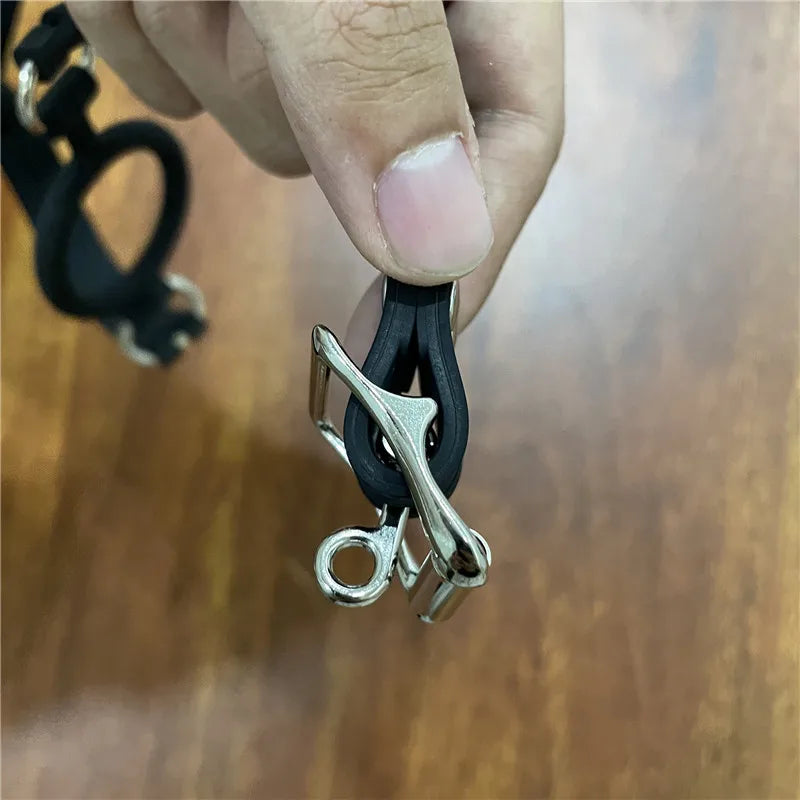 Silicone Open Mouth Oral Gag O Ring Full Silicone Head Harness Straps Couples Slave BDSM Adult Games Sex Products for Women Gay