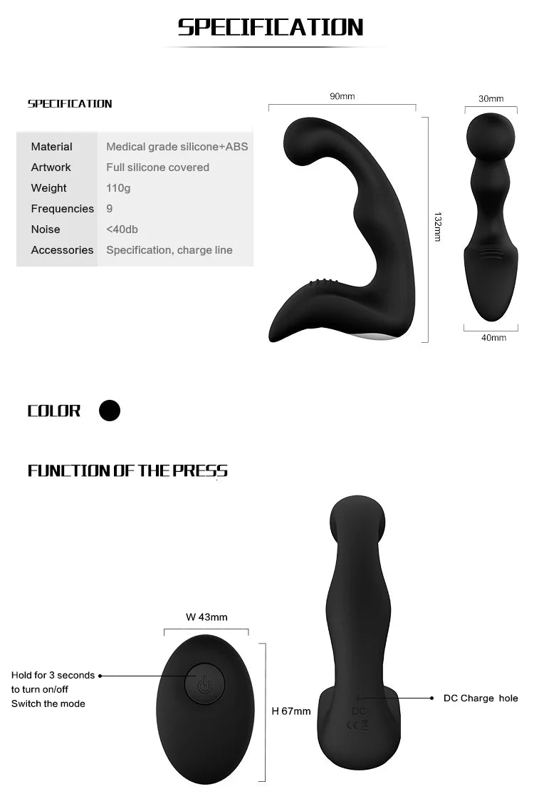 Anal Vibrator Sex Toys For Men/Women Anal Plugs Dildo Vagina Pussy Remote Control Prostate Massager Adult Sex Toys For Men