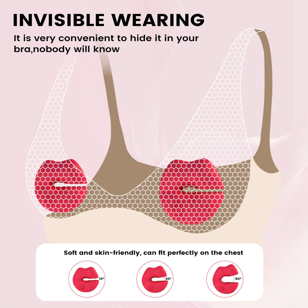 Vibrating Nipple Clamps Vibrator 9 Vibration Modes Magnetic Nipple Stimulation BDSM Adult Sex Toys for Women Couples Pleasure