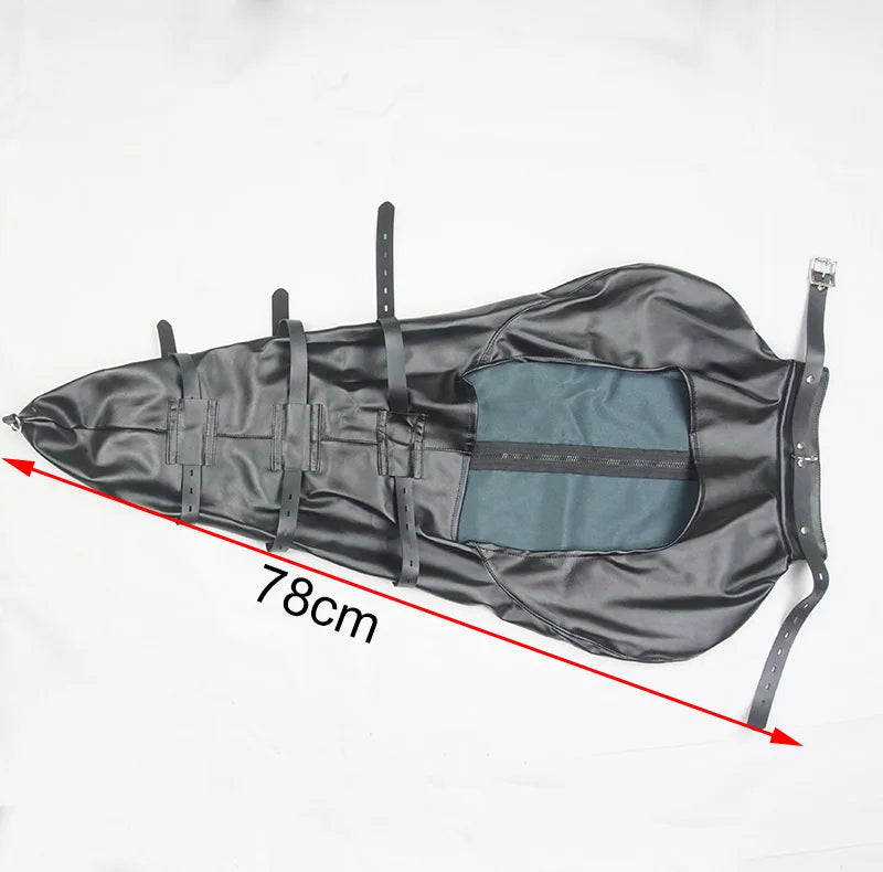 BDSM Strait Jacket / Armbinder,Leather Deluxe Arm Binder Restraint,Behind Back Bondage Gloves,Sex Toys For Couples