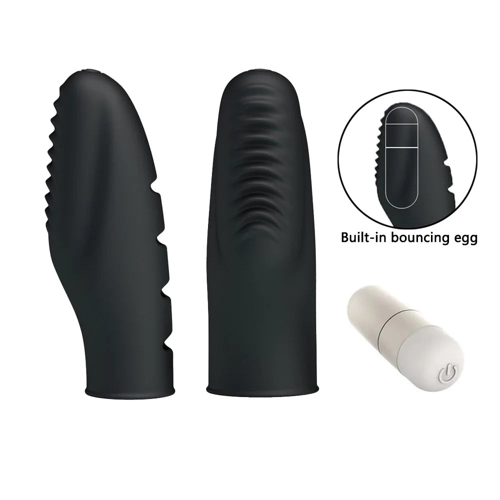 Mini Finger Vibrator for Women Clit Stimulator G-spot Massager Vagina Stimulation Masturbator Sex Products for Couple Flirting