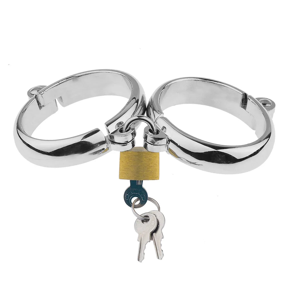 Metal Handcuffs Ankle Cuff Bondage Bracelet Restraints BDSM Adult Game Sex Toys for Couples Erotic Slave Toys Women Men