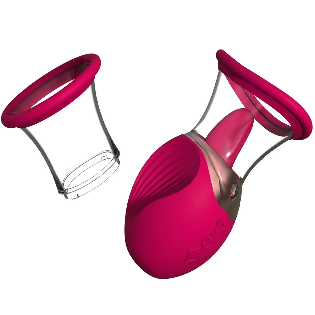 Realistic Tongue Licking Adult Sucking Vibrator Sex Toy 3 in 1 Nipple Clitoral G Spot Stimulator For Women Couples