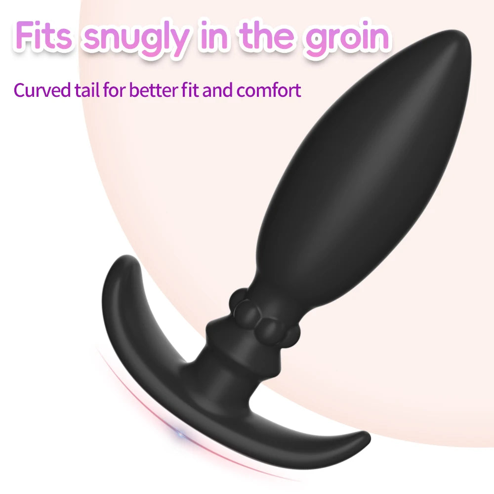 Adult Silicone Anal Plug Dildos Bullet Vibrator Butt Plugs Sex Toys for Women Men Gay Prostate Massager Anal Masturbating S/M/L