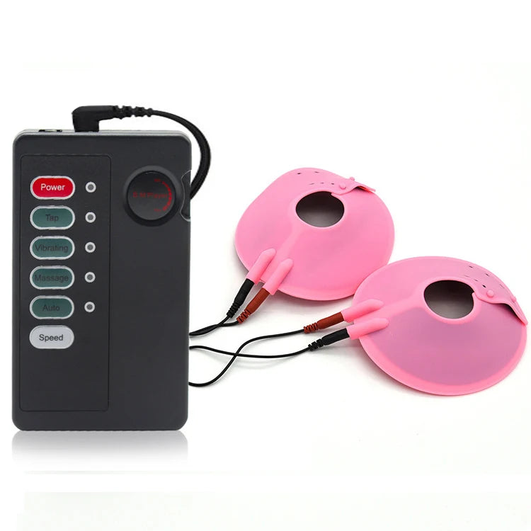 Bdsm Electric Shock Nipple Sucker Clamps Electro Stimulation Breast Toys for Woman Nipple Paste Pads Electrical Sex Accessories