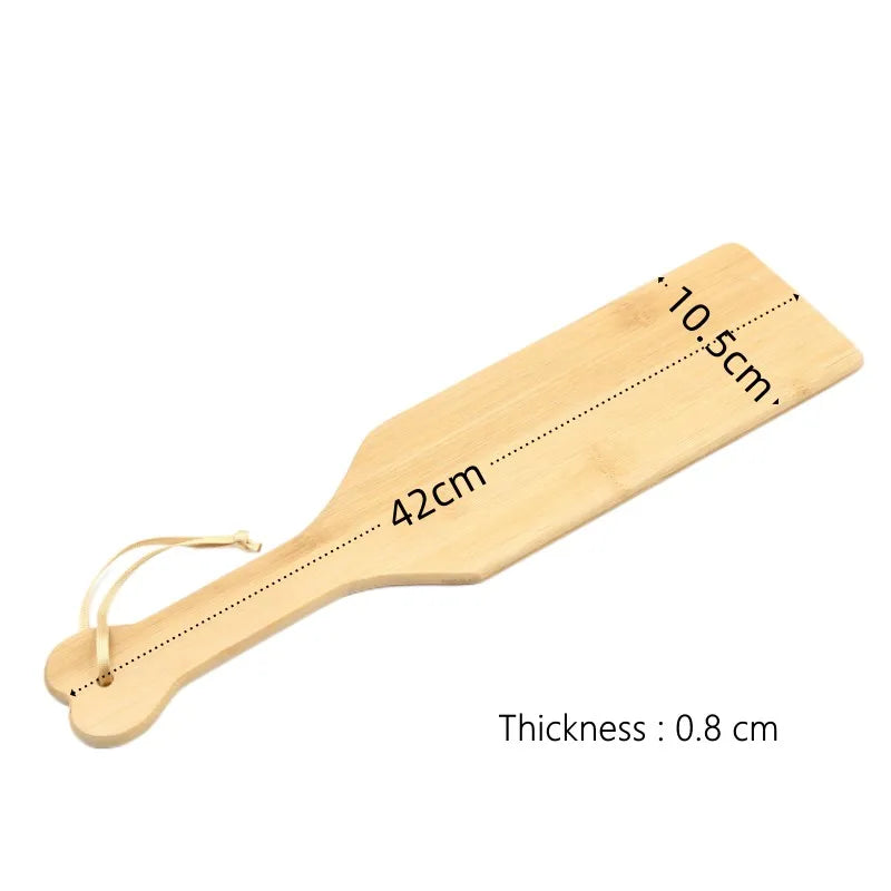 BDSM Spanking Toys with Smooth Surface Light Play Bamboo Wood Paddle Whip for Fetish Flogger Slave Fantasy Adult Erotic Sex Shop