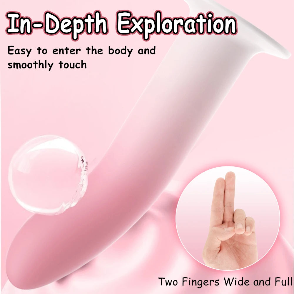 Flexible Liquid Silicone Dildo For Begginner G Spot Personal Massage Tool Suction Cup Anal plug Prosate Massager Female Sex Toy