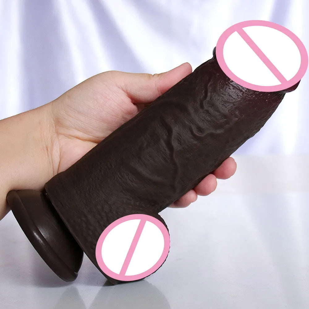 Huge Silicone Dildo Emale Clit G Spot Orgasm Penis with Sucker Female Masturbator Lesbian Anal Adult Vagina Sex Toy Masturbator