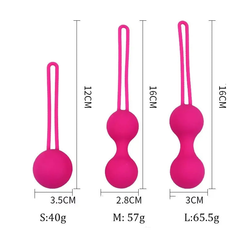 Silicone Vaginal Balls Sex Toys For Women Vagina Tighten Exercise Chinese Kegel Balls Vibrator Pelvic Ben wa Balls Anal balls