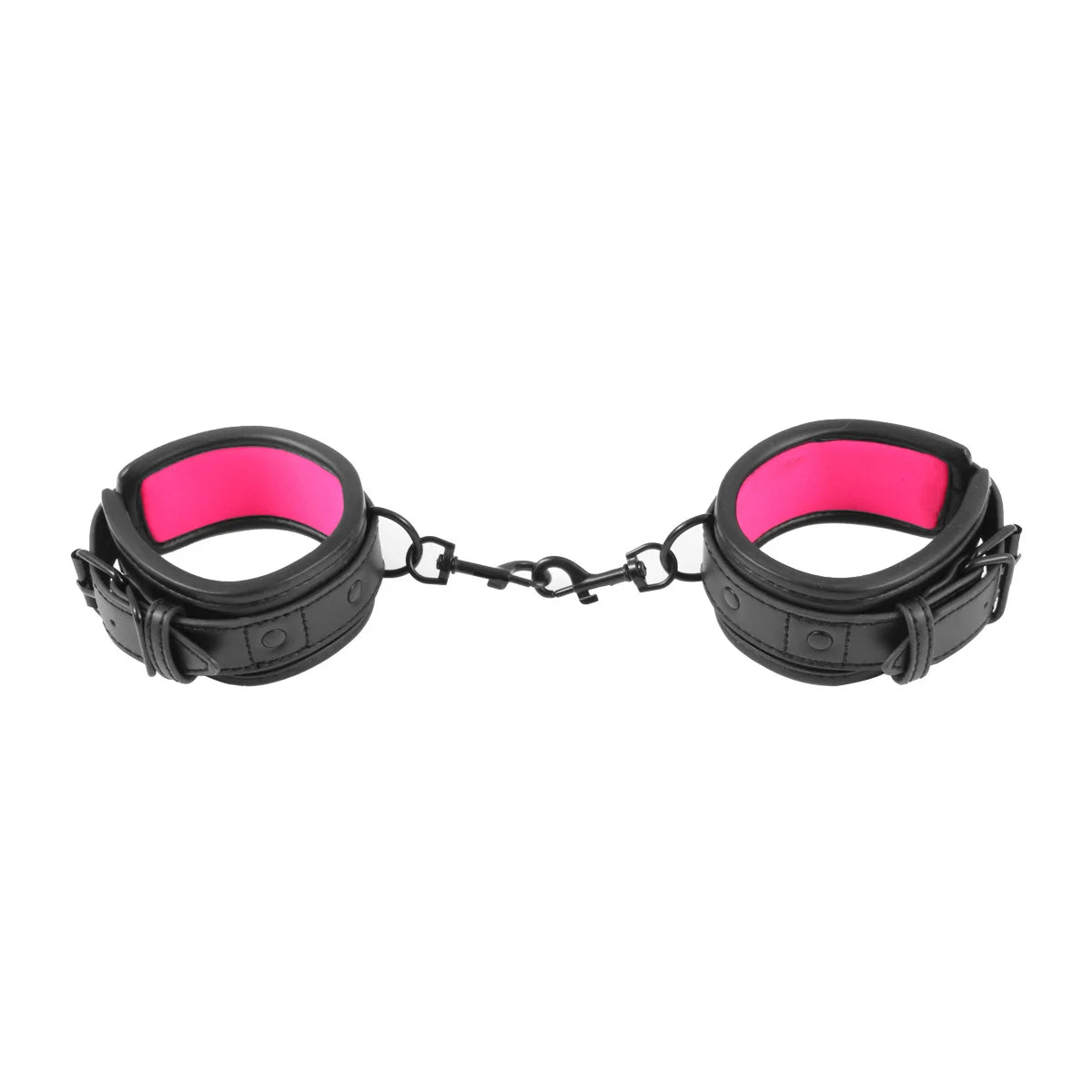 BDSM Bondage Restraint Set Couples Sex Toy 3PCS Neck to Wrist Restraint Kit with Adjustable Handcuff Collar Traction Chain