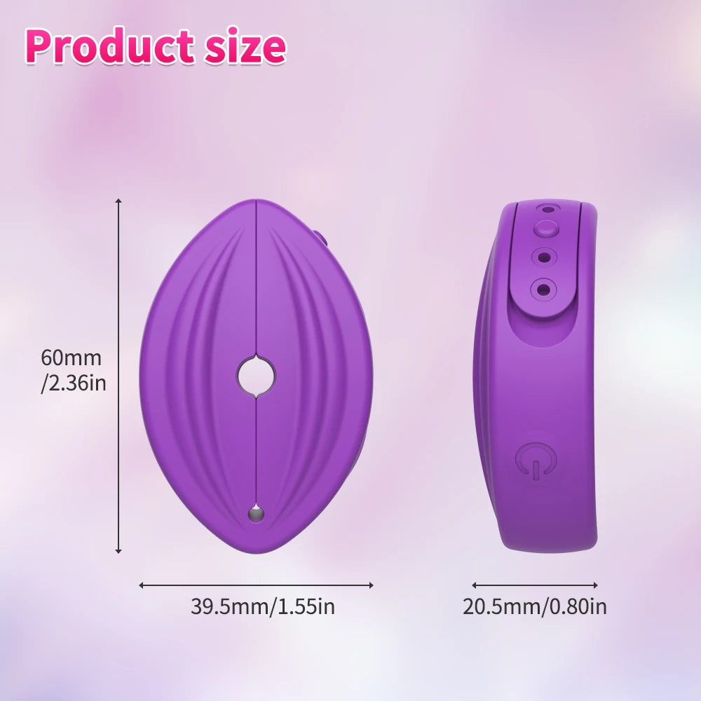 Nipple Clip Sex Toys Vibrator Nipple Stimulation Breast Massager Wireless Control Invisible Wear Female Orgasm Masturbator Adult