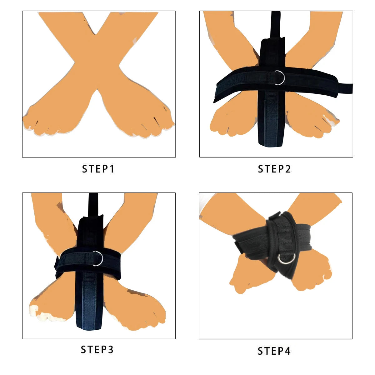 Couple SM Handcuff BDSM Hand Restraint Bondage Cuffs Adult Slave Sex Games Hands Cuff Sexy Adult Female Body Restraint Sex Toys