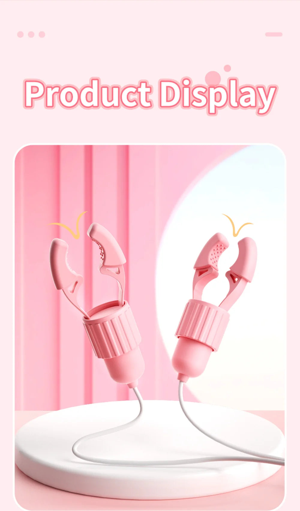 Nipple Clamps Vibrator Breast Massage Tongue Licking Sucking Vibrating Clit Stimulator Female Maturbator Adult Sex Toy For Women