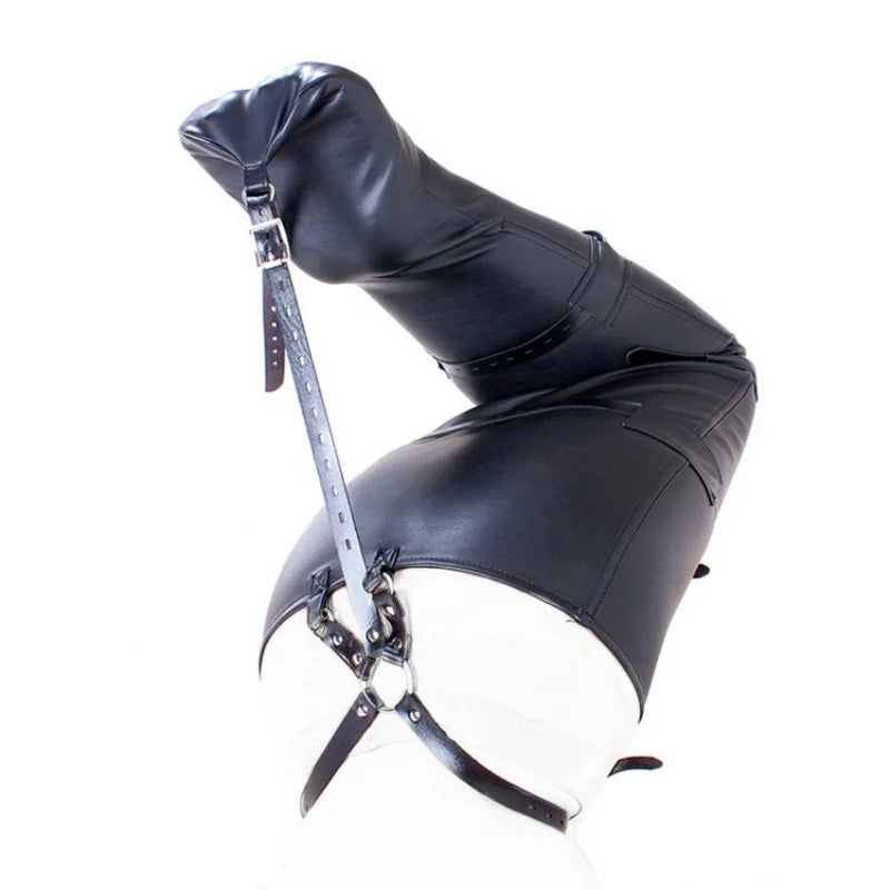 BDSM Leather Calf Cuffs Bondage Accessories with Fetish Restraint Bag Belts for Couple Orbs Vagina Clitoris Stimulator Sex Toys