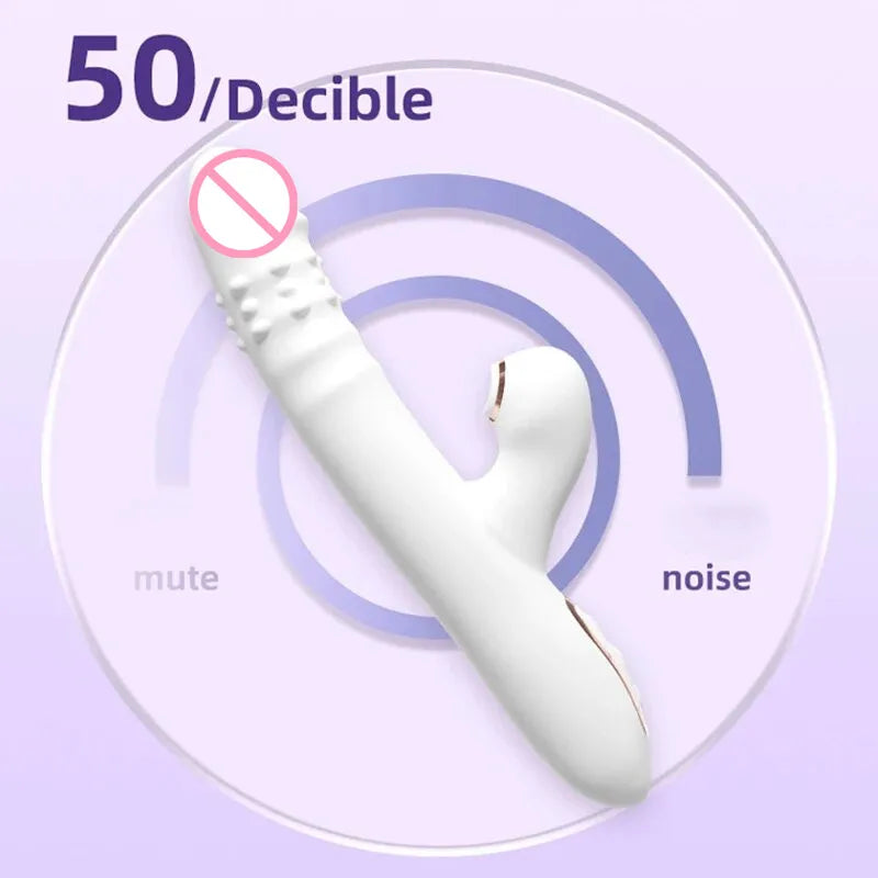 Female sex toy vibrator inserted into anal dildo licking female sex toy automatic rotating masturbation stick adult product