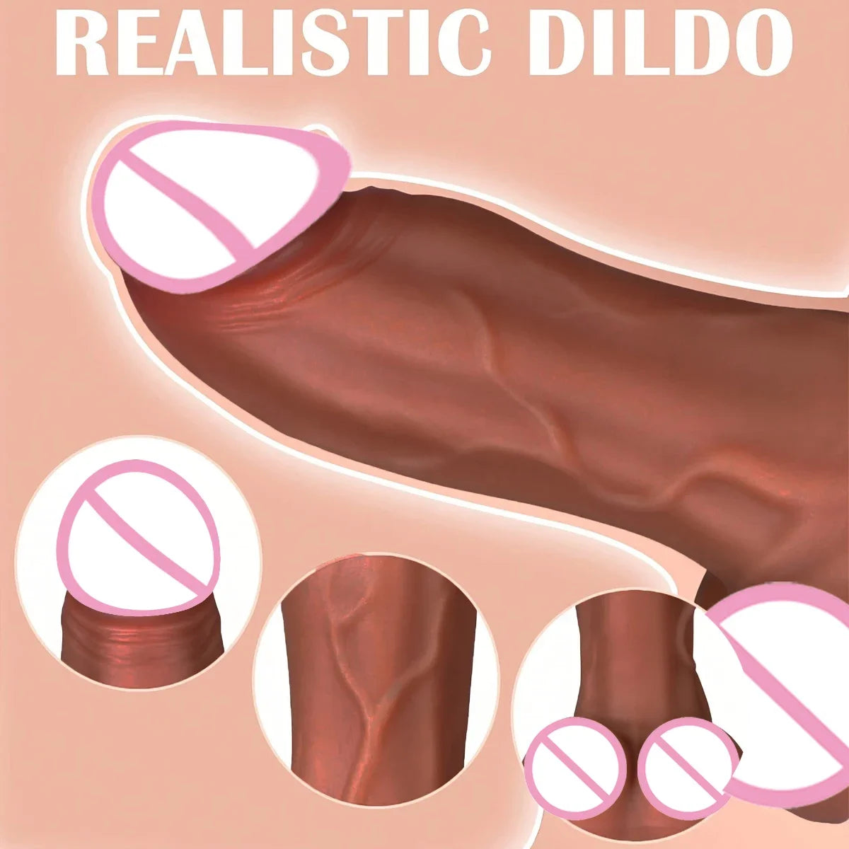 Thrusting Dildo Vibrator - 9 Inch Realistic Dildos with 3 Thrusting & 9 Vibrating & Heating Modes Adult Sex Toys for Women 18+