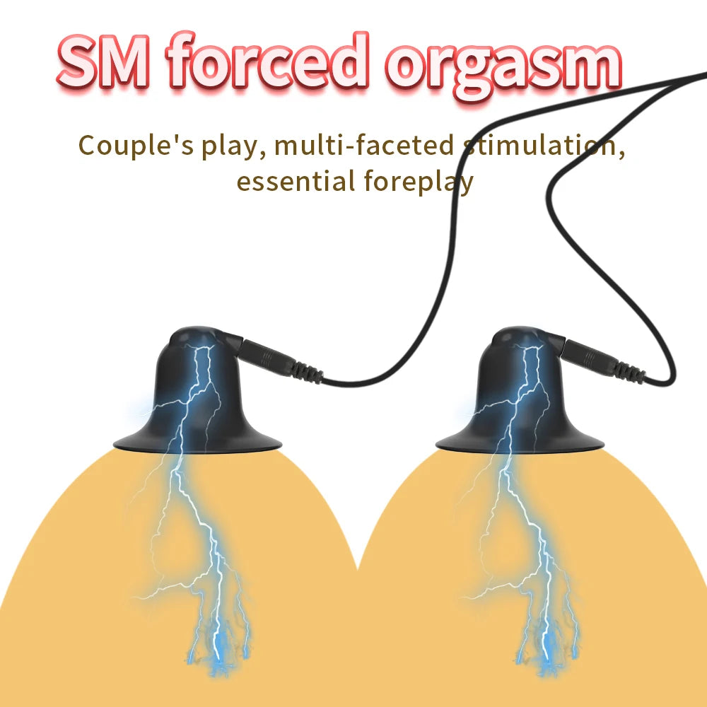Sex Toys 18+ Electric Shock Nipples Clamps Breast Stimulation Metal Labium Clitoris Clips Slave Bdsm Bondage Chest Massage Bdsm