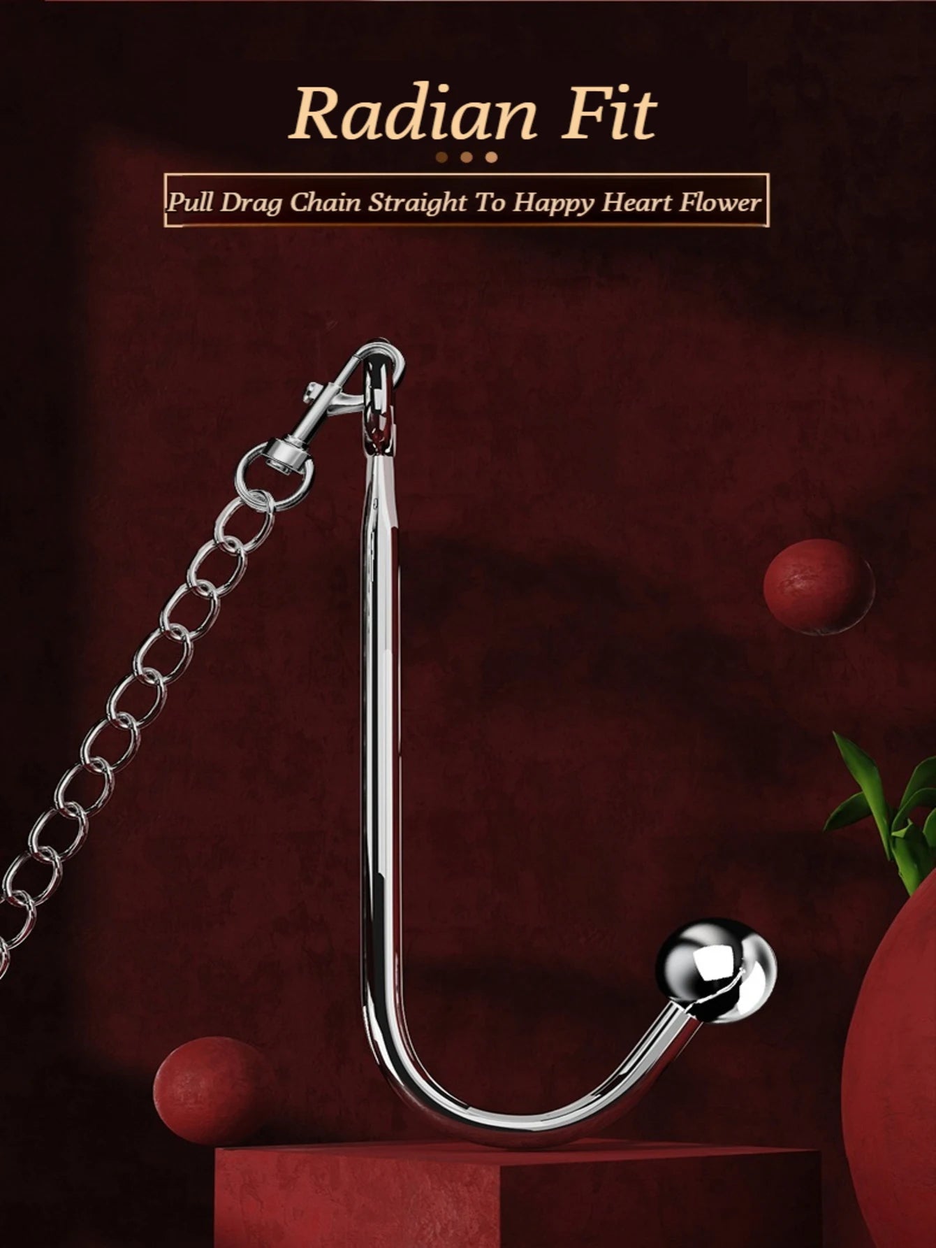 Steel Anal Hook Sex Bondage Set BDSM Adjustable Leather Collar Restraints For Adults SM Game Couples Hook Anal Sex Toys