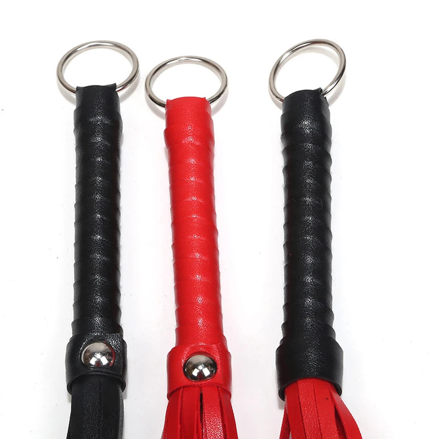 1pc Adult Sex Toys, Sm Training, Punishment Tools, Black Small Leather Whips  couples adult sex card game